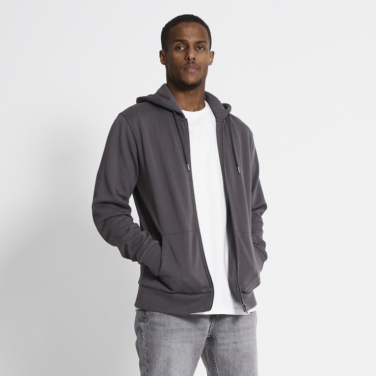 Zip hoodie "Rocky" Dark Grey
